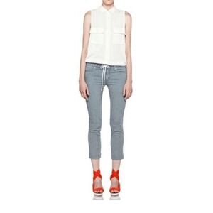 MOTHER‎ Tie Me Up Rascal On The Road Striped Pants Mid-Rise Size 26 Inseam 25"